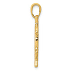FJC Finejewelers 14k Yellow Gold Ship Wheel Charm
