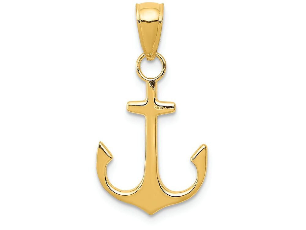 FJC Finejewelers 14k Yellow Gold Anchor Charm
