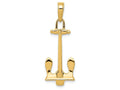 FJC Finejewelers 14k Yellow Gold Navy Anchor Charm