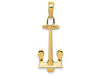 FJC Finejewelers 14k Yellow Gold Navy Anchor Charm