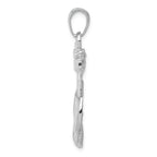 FJC Finejewelers 14k White Gold Anchor with Rope Charm