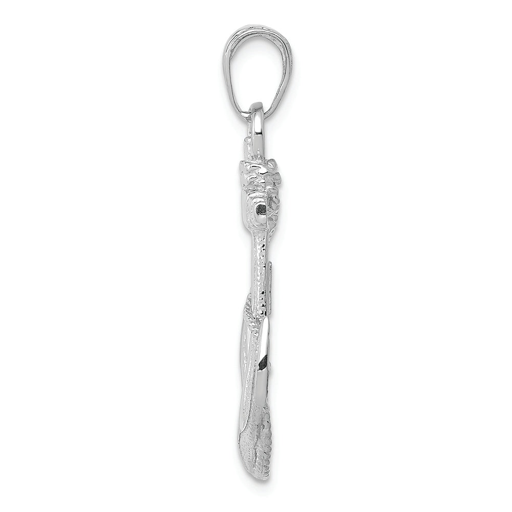 FJC Finejewelers 14k White Gold Anchor with Rope Charm