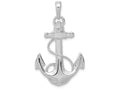 FJC Finejewelers 14k White Gold Anchor with Rope Charm