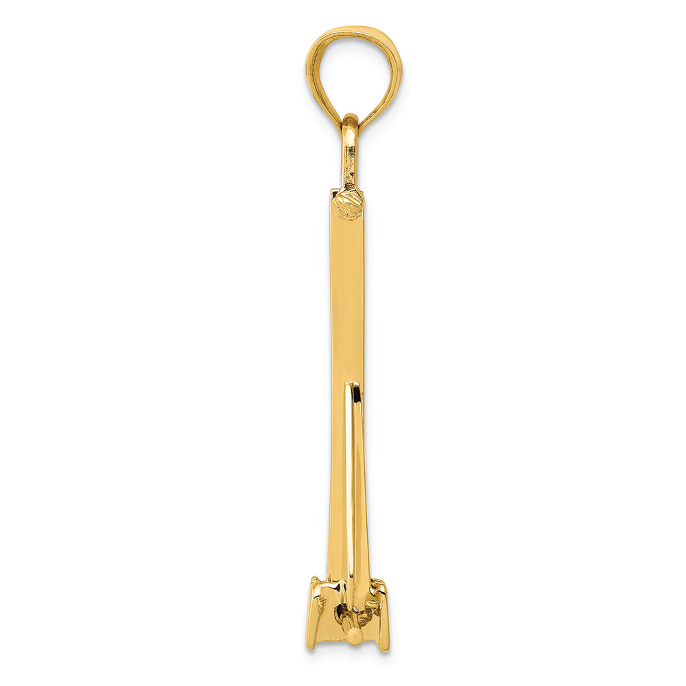FJC Finejewelers 14k Yellow Gold Moveable Anchor Charm