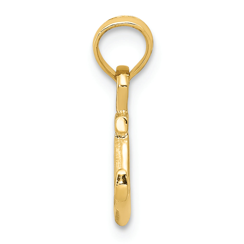 FJC Finejewelers 14k Yellow Gold Mini Anchor Charm