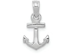 FJC Finejewelers 14k White Gold White 3d Mini Anchor Charm
