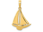 FJC Finejewelers 14k Yellow Gold Sailboat Charm