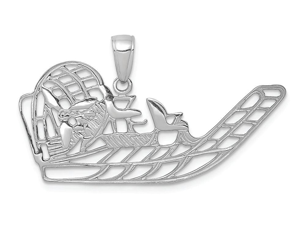 FJC Finejewelers 14k White Gold Air Boat Charm