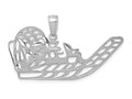 FJC Finejewelers 14k White Gold Air Boat Charm