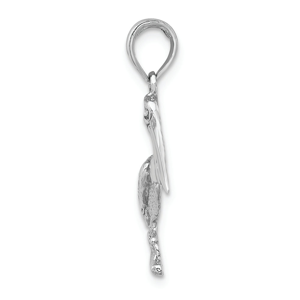 FJC Finejewelers 14k White Gold White Pelican Standing Charm