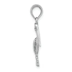 FJC Finejewelers 14k White Gold White Pelican Standing Charm