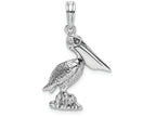 FJC Finejewelers 14k White Gold White Pelican Standing Charm