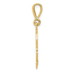 FJC Finejewelers 14k Yellow Gold Skull Bones Charm