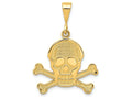 FJC Finejewelers 14k Yellow Gold Skull Bones Charm
