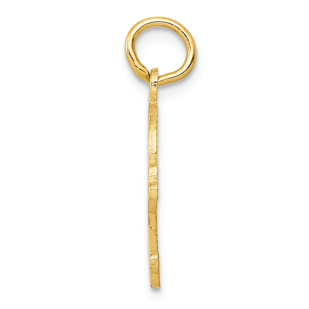 FJC Finejewelers 14k Yellow Gold Skull Bones Charm