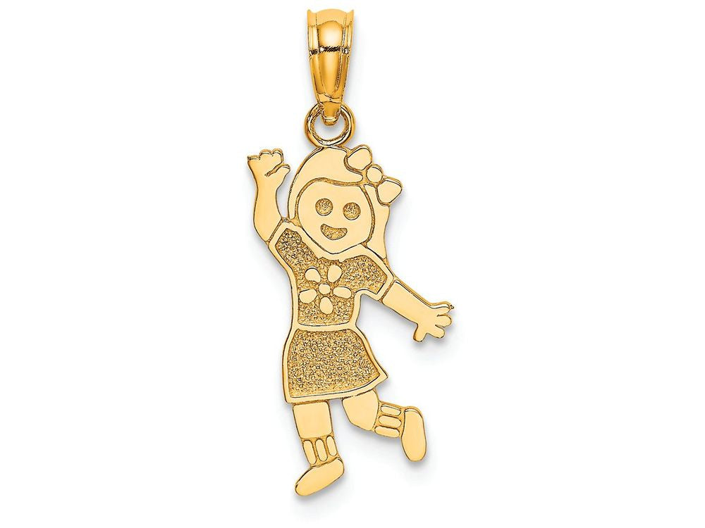 FJC Finejewelers 14k Yellow Gold Girl Charm