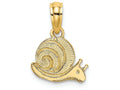 FJC Finejewelers 14k Yellow Gold Textured Mini Snail Charm