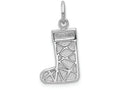 FJC Finejewelers 14k White Gold Christmas Stocking Charm