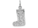 FJC Finejewelers 14k White Gold Christmas Stocking Charm