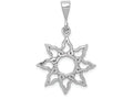 FJC Finejewelers 14k White Gold Sun Charm