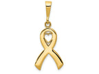 FJC Finejewelers 14k Yellow Gold Heart In Awareness Charm