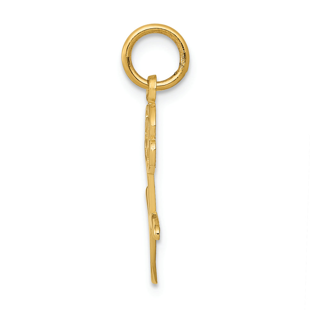 FJC Finejewelers 14k Yellow Gold Rose Charm