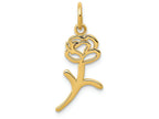 FJC Finejewelers 14k Yellow Gold Rose Charm