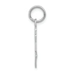 FJC Finejewelers 14k White Gold Rose Charm