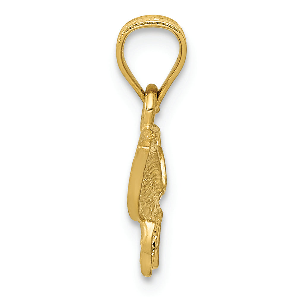 FJC Finejewelers 14k Yellow Gold Bright Cut Butterfly Charm