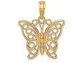 FJC Finejewelers 14k Yellow Gold Cut-out Butterfly Large Charm