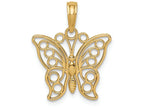 FJC Finejewelers 14k Yellow Gold Cut-out Butterfly Large Charm