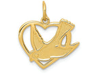 FJC Finejewelers 14k Yellow Gold Peace Bird Charm