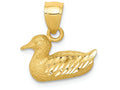 FJC Finejewelers 14k Yellow Gold Bright Cut Duck Charm
