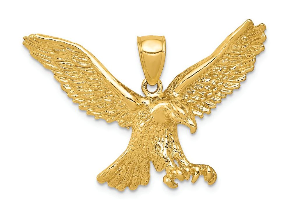 FJC Finejewelers 14k Yellow Gold Eagle Charm