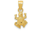FJC Finejewelers 14k Yellow Gold Bright Cut Frog Charm