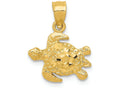 FJC Finejewelers 14k Yellow Gold Turtle Charm