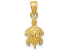 FJC Finejewelers 14k Yellow Gold Turtle Charm