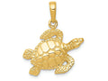 FJC Finejewelers 14k Yellow Gold Sea Turtle Charm