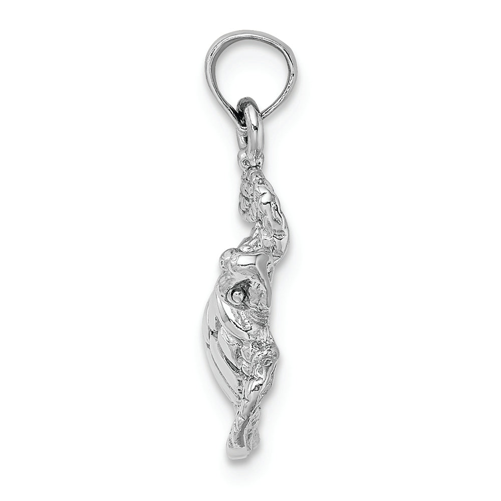 FJC Finejewelers 14k White Gold White Sea Turtle Polish Charm