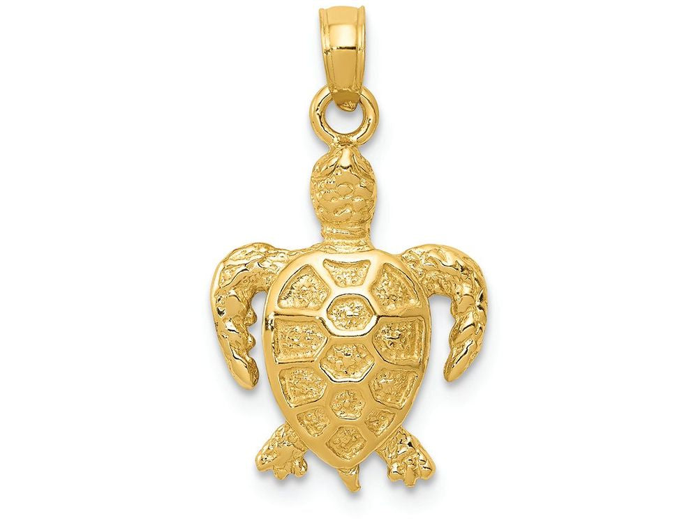 FJC Finejewelers 14k Yellow Gold Sea Turtle Charm