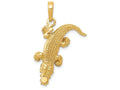 FJC Finejewelers 14k Yellow Gold Moveable Alligator Charm