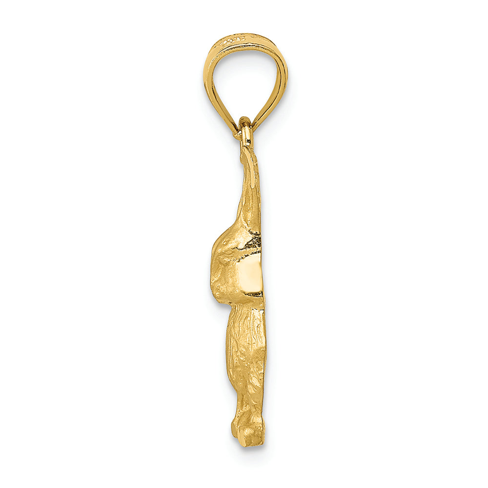 FJC Finejewelers 14k Yellow Gold Bright Cut Rabbit Charm