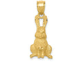 FJC Finejewelers 14k Yellow Gold Bright Cut Rabbit Charm