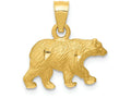 FJC Finejewelers 14k Yellow Gold Bright Cut Bear Charm