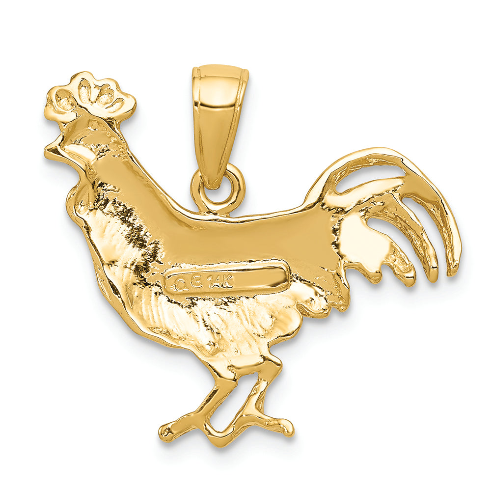 FJC Finejewelers 14k Yellow Gold Rooster Charm