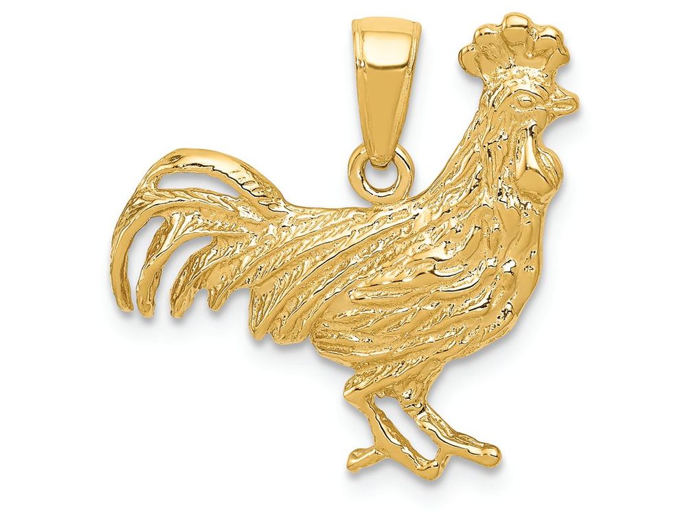 FJC Finejewelers 14k Yellow Gold Rooster Charm