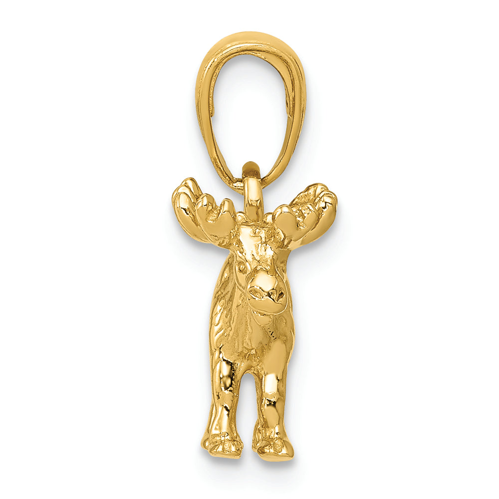 FJC Finejewelers 14k Yellow Gold 3d Moose Charm