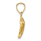 FJC Finejewelers 14k Yellow Gold Bright Cut Buffalo Charm