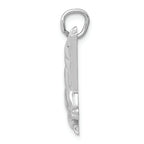 FJC Finejewelers 14k Whit Gold Wolf Charm