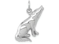 FJC Finejewelers 14k Whit Gold Wolf Charm
